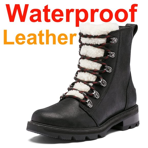 Brand New SOREL Women Leather Rain Boots - Picture 1 of 6